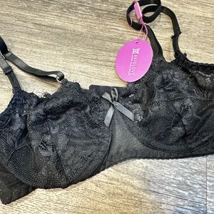 Adore Me Elegant Black Lace Bra